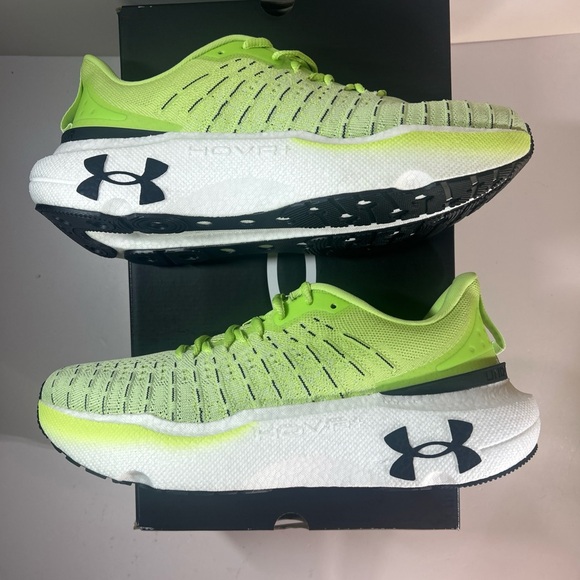 Under Armour Infinite Elite Running TRNG Sneakers Neon Yellow Black Men 10.5 New - Picture 1 of 12